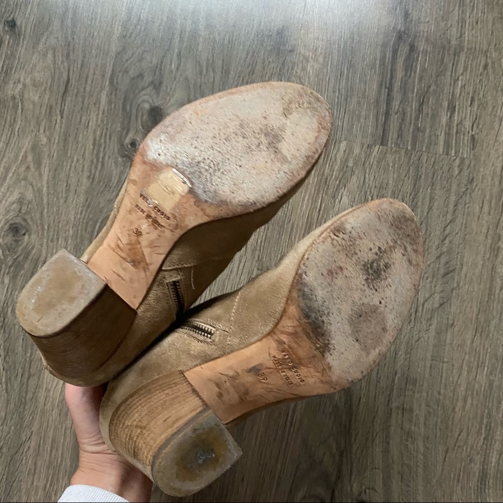 Club Monaco | Tan Brooklyn Suede Boots/Booties - Picture 6 of 8